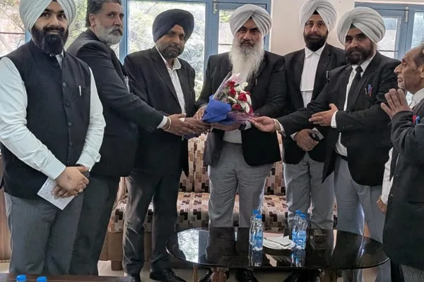 District and Sessions Judge S. Harjit Singh Khalsa was formally welcomed by the District Bar Association.