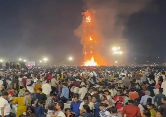 A historic and supernatural sight was witnessed in Panchkula, Haryana on the holy festival of Dussehra (Vijayadashami).