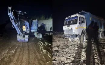 Mining Department takes strict action against illegal mining in Bhallan village of Sri Anandpur Sahib