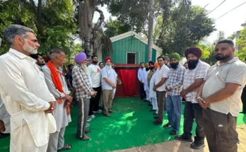 MLA Dinesh Chadha laid the foundation stone of a sewerage project costing Rs. 1.17 crore.