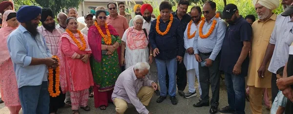 MLA Jimpa inaugurated 6 streets built at a cost of Rs 14 lakh in Ward No. 7