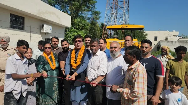 MLA Jimpa inaugurated sewerage work in Om Nagar, Purhiran