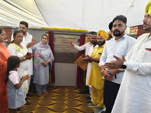 MLA Narinder Kaur Bharaj lays foundation stone of irrigation project worth Rs. 166.98 lakhs in village Haredi