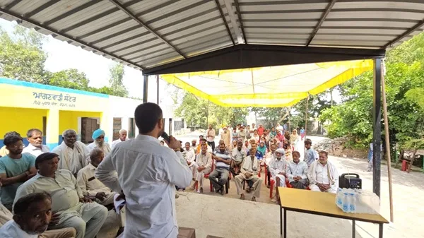 MLA S. Narinderpal Singh Sawna meets people in various villages of the constituency, receives overwhelming response from the people
