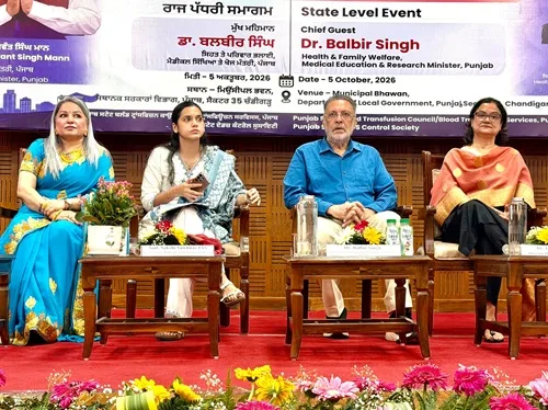 National Voluntary Blood Donation Day: Health Minister felicitates blood donors, NGOs and blood centers