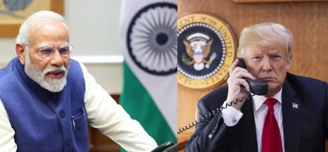 Prime Minister Narendra Modi had a detailed telephone conversation with US President Donald Trump on Wednesday.
