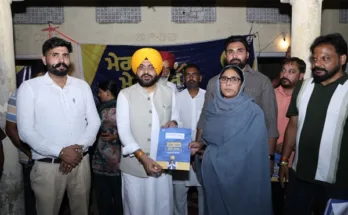 Punjab Government has fulfilled the dream of thousands of families by launching the 'Mera Ghar-Mere Naam' scheme: Tarunpreet Singh Saund