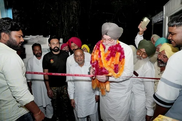 Speaker Sandhwan inaugurated the gym in village Jalaleana
