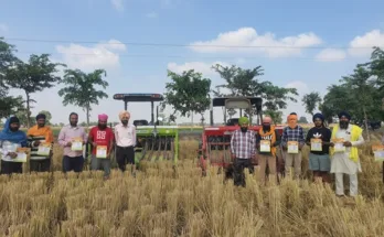 Wheat sowing begins in more than 100 acres of land with Happy Seeder and Super Seeder at Kirtowal Khurd village