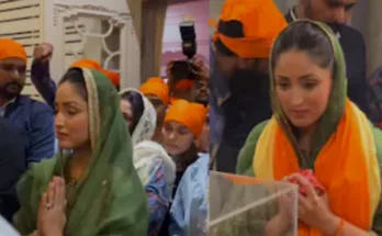 Yami Gautam reaches historic Gurdwara Takht Shri Harmandir Ji Patna Sahib Ji ahead of release of film 'Nai Naveli'